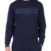 Uomo AERONAUTICA MILITARE | Felpa Comfort Fit In Cotone Garzato Con Ricamo Logo Blu