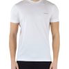 Uomo EMPORIO ARMANI | T-Shirt Essential Cotone E Lyocell Con Scritta Logo Bianco