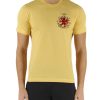 Uomo AERONAUTICA MILITARE | T-Shirt In Cotone Con Ricamo Logo Frontale Giallo