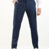 Uomo ANTONY MORATO | Pantalone Zelda Slim Fit In Cotone E Lino Blu