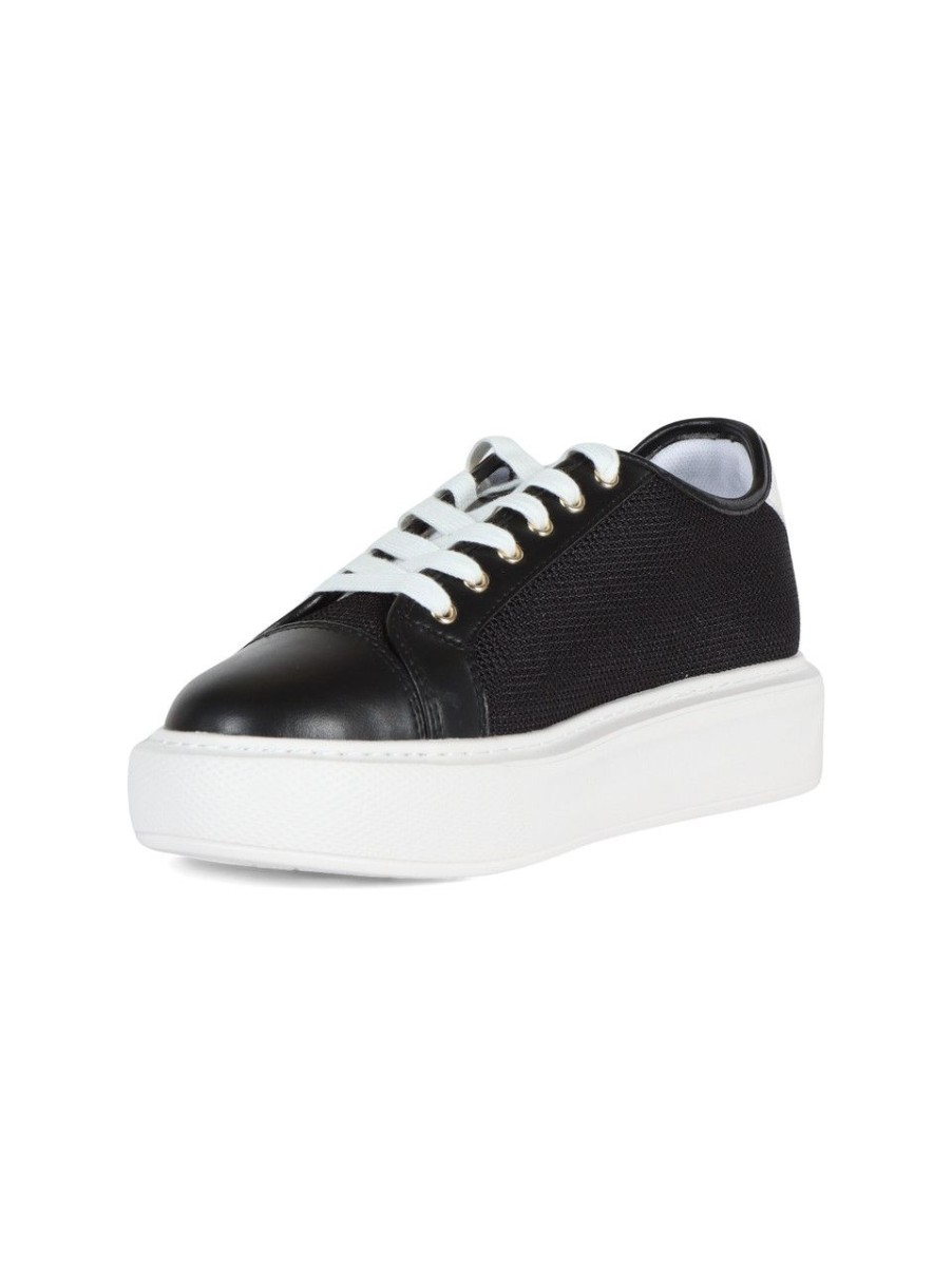 Donna LIU JO | Sneakers In Tessuto Ed Ecopelle Kylie 26 Nero