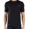 Uomo EA7 | T-Shirt In Tessuto Tecnico Stretch Ventus7 Nero