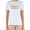 Donna MICHAEL MICHAEL KORS | T-Shirt In Cotone Organico Con Dettagli In Metallo Bianco