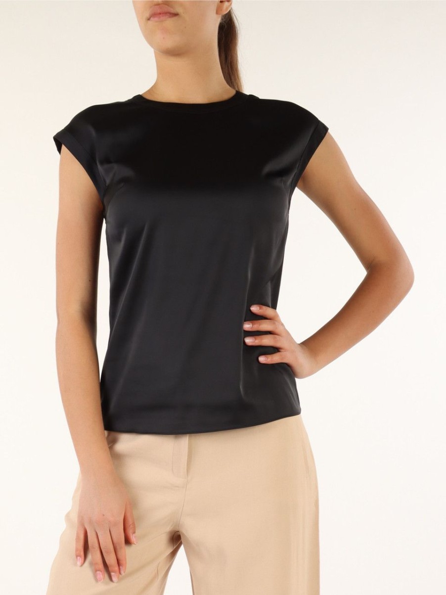 Donna NENETTE | Blusa In Satin Fen Nero