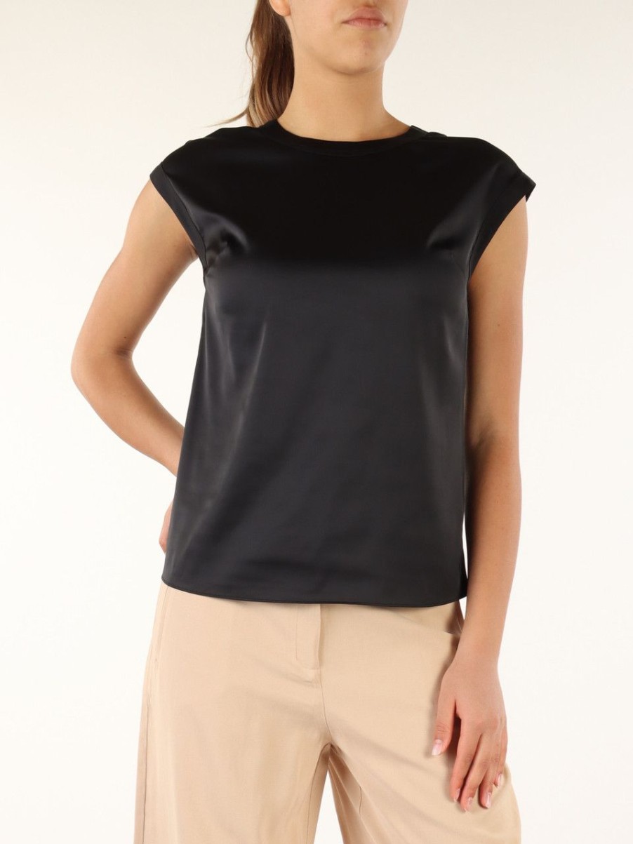 Donna NENETTE | Blusa In Satin Fen Nero