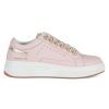 Donna EMANUELLE VEE | Sneakers In Pelle July Strass Rosa