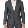 Uomo ANTONY MORATO | Giacca Bonnie Slim Fit In Misto Viscosa Grigio Scuro