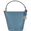 Donna MICHAEL MICHAEL KORS | Borsa A Secchiello Townsend Small In Pelle Martellata Azzurro