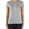 Donna ARMANI EXCHANGE | T-Shirt In Cotone Slim Fit Con Scritta Logo Frontale Grigio