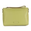 Donna GIANNI CHIARINI | Borsa Nora Pouch In Pelle Martellata Verde Chiaro