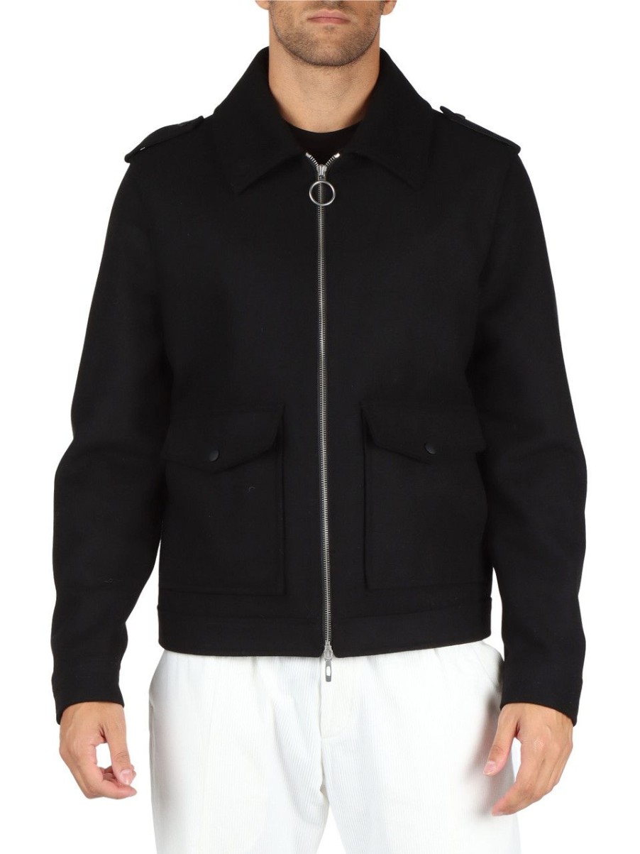 Uomo ANTONY MORATO | Cappotto Fred Regular Fit In Misto Lana E Cashmere Nero