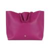 Donna FEZ | Borsa Shopping Effetto Martellato Con Maxi Pochette Interna Viola