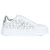 Donna LIU JO | Sneakers Cleo 12 Con Motivo Logo In Strass Bianco