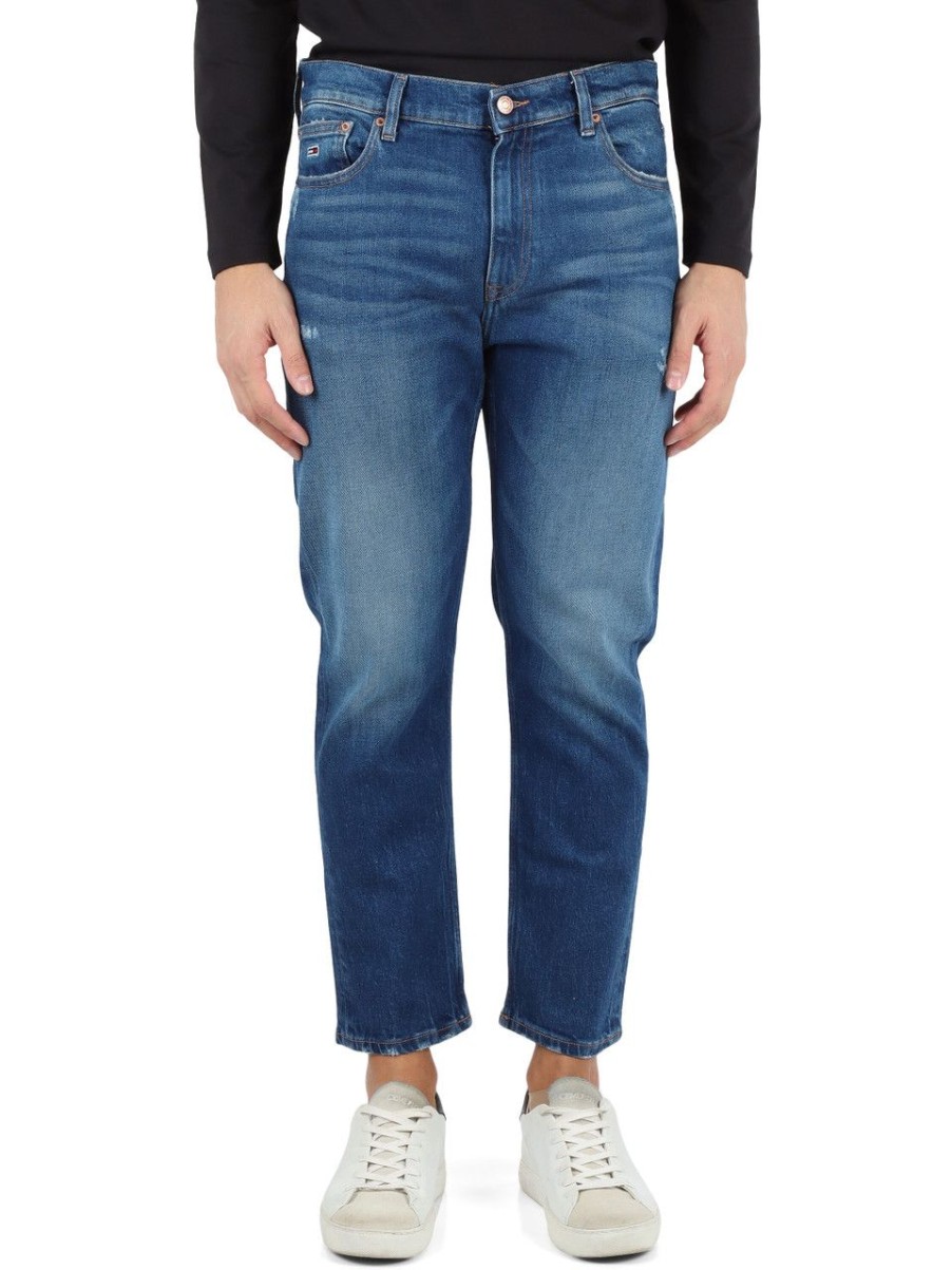 Uomo TOMMY JEANS | Pantalone Jeans Cinque Tasche Dad Regular Tapered Blu