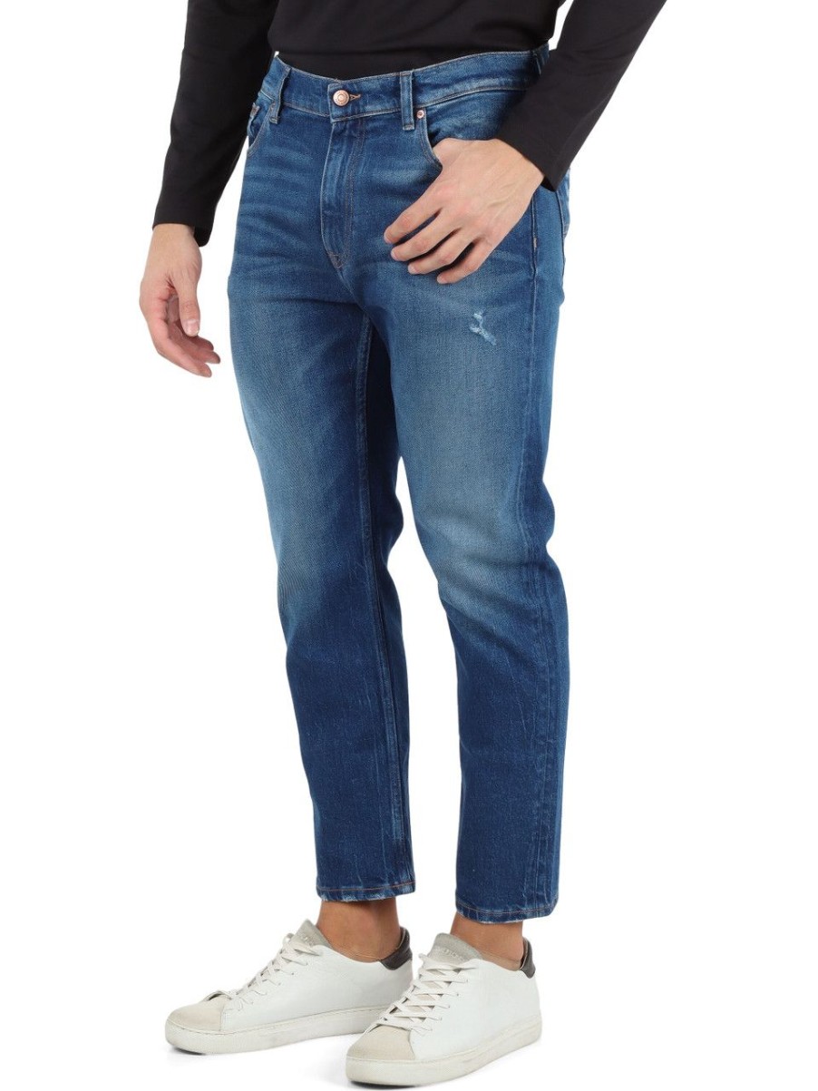 Uomo TOMMY JEANS | Pantalone Jeans Cinque Tasche Dad Regular Tapered Blu