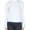 Donna CALVIN KLEIN JEANS | T-Shirt Collo Alto A Costine Con Maniche Cut Out Bianco