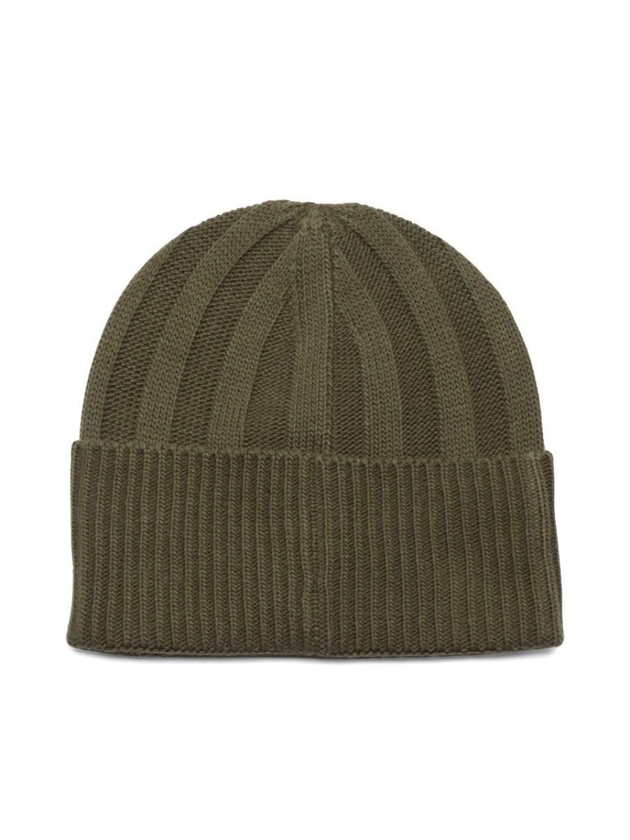 Donna REPLAY | Cappello A Coste Con Patch Logo Verde Scuro