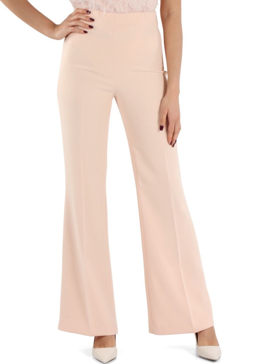 Donna TWINSET | Pantalone Svasato In Crepe Cady Rosa