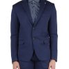 Uomo QB24 | Giacca In Misto Viscosa Benson Blu