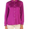 Donna EMME MARELLA | Camicia In Tessuto Satinato Stretch Zigano1 Viola