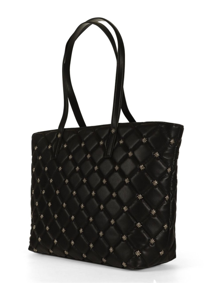 Donna RICHMOND | Borsa Shopping In Pelle Trapuntata Con Borchie Nero