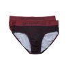 Uomo EMPORIO ARMANI | Il Set Comprende Due Paia Di Slip In Cotone Stretch Bordeaux