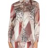 Donna MARCIANO GUESS | Camicia Satinata Con Stampa All Over Beige