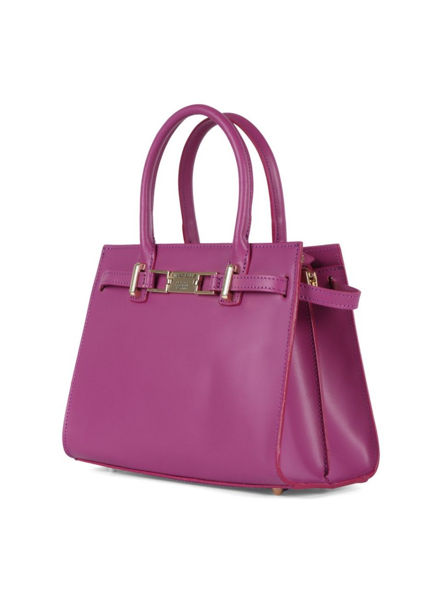 Donna MARC ELLIS | Borsa A Mano Lady M Ru Con Placca Logo Viola