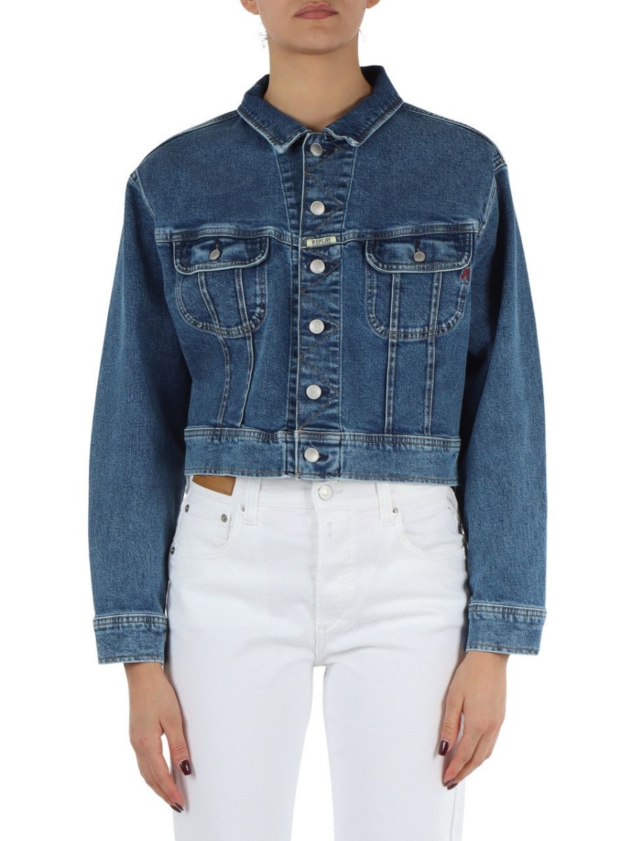 Donna REPLAY | Giacca Jeans Oversize Blu