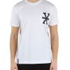 Uomo RICHMOND | Richmond X: T-Shirt In Cotone Pima Con Stampa Logo Bianco