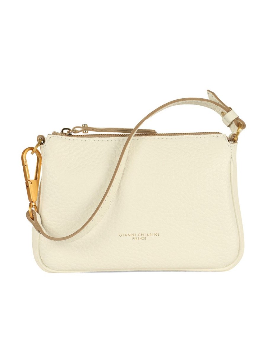 Donna GIANNI CHIARINI | Borsa In Pelle Bubble Brooke Small Bianco