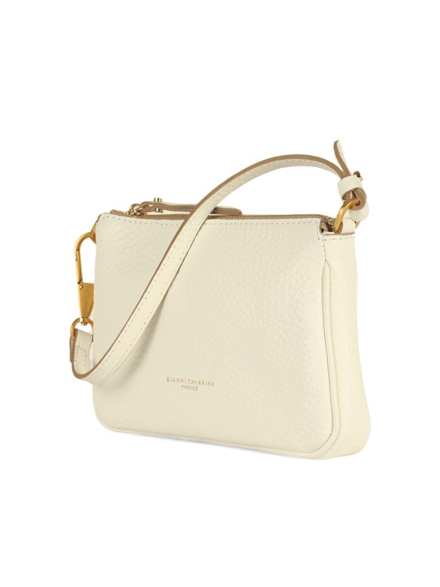 Donna GIANNI CHIARINI | Borsa In Pelle Bubble Brooke Small Bianco