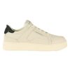 Uomo EMPORIO ARMANI | Sneakers In Pelle Con Scritta Logo Laterale Panna