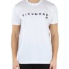 Uomo RICHMOND | Richmond X: T-Shirt In Cotone Pima Con Scritta Logo Bianco