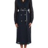 Donna MAX MARA | Studio: Abito Midi In Pizzo Colimbo Blu Scuro