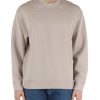 Uomo EMPORIO ARMANI | Felpa In Double Jersey Di Misto Cotone Beige