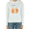 Donna CALVIN KLEIN | Felpa In Misto Cotone Con Scritta Logo A Rilievo Panna