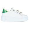 Donna GIO+ | Sneakers In Pelle Pia180C Geco Verde