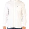 Uomo LACOSTE | Camicia In Cotone Regular Fit Con Taschino Frontale Bianco